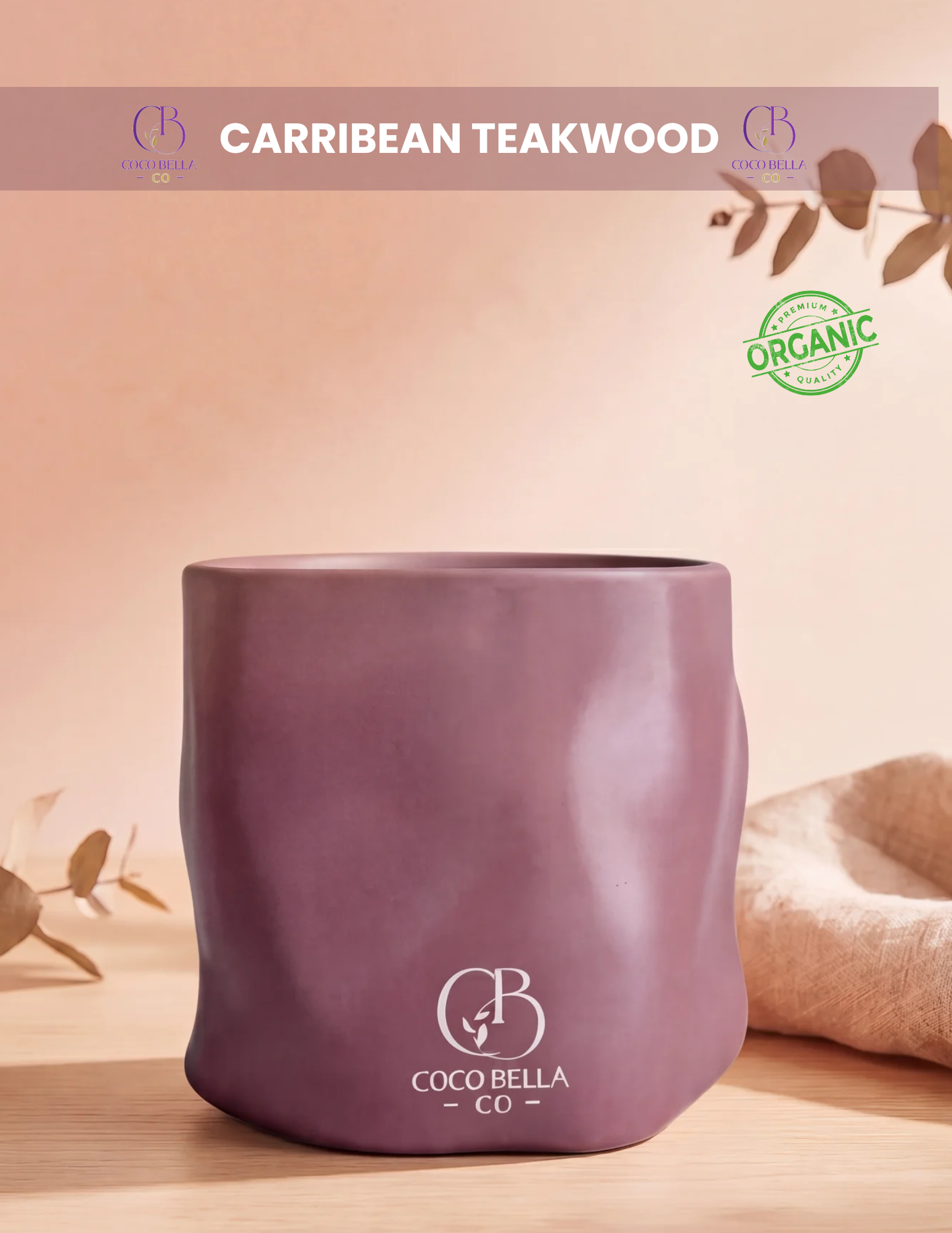 Caribbean Teakwood Soy Candle